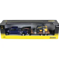 1/32 RAM 3500 Dually Quad Cab w/ Lowboy & New Holland L230 Skid Steer