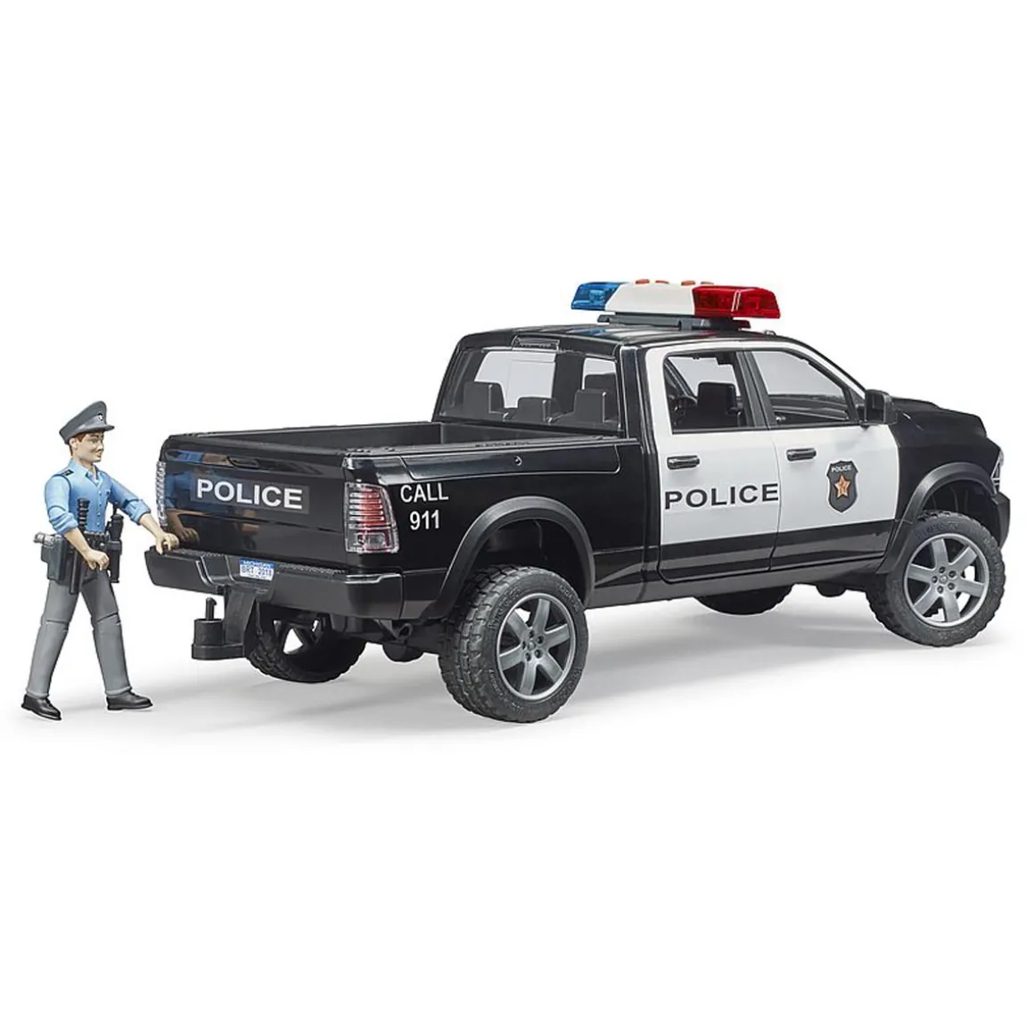 1/16 RAM 2500 Police Truck with Police Officer by Bruder