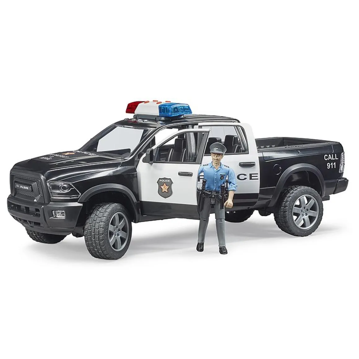1/16 RAM 2500 Police Truck with Police Officer by Bruder