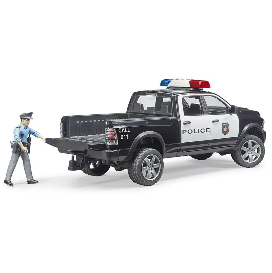 1/16 RAM 2500 Police Truck with Police Officer by Bruder