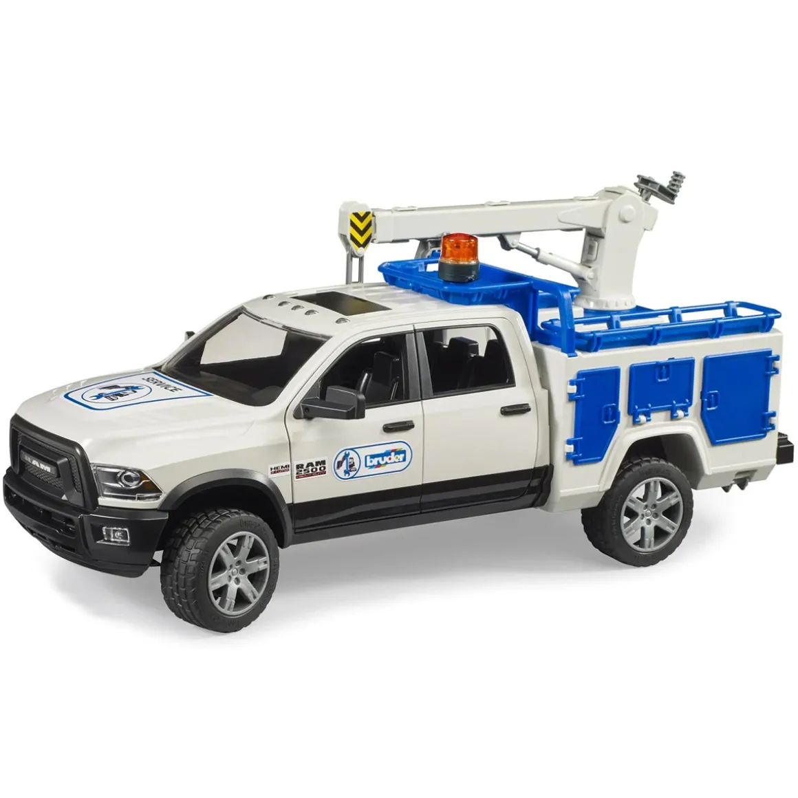1/16 Ram 2500 Service Truck with Rotating Beacon Light by Bruder