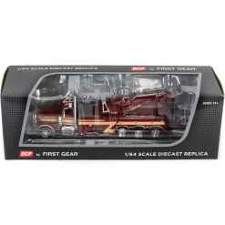 1/64 Red & Tan Peterbilt 389 Day Cab with Century 1150 Rotator Wrecker, DCP by First Gear
