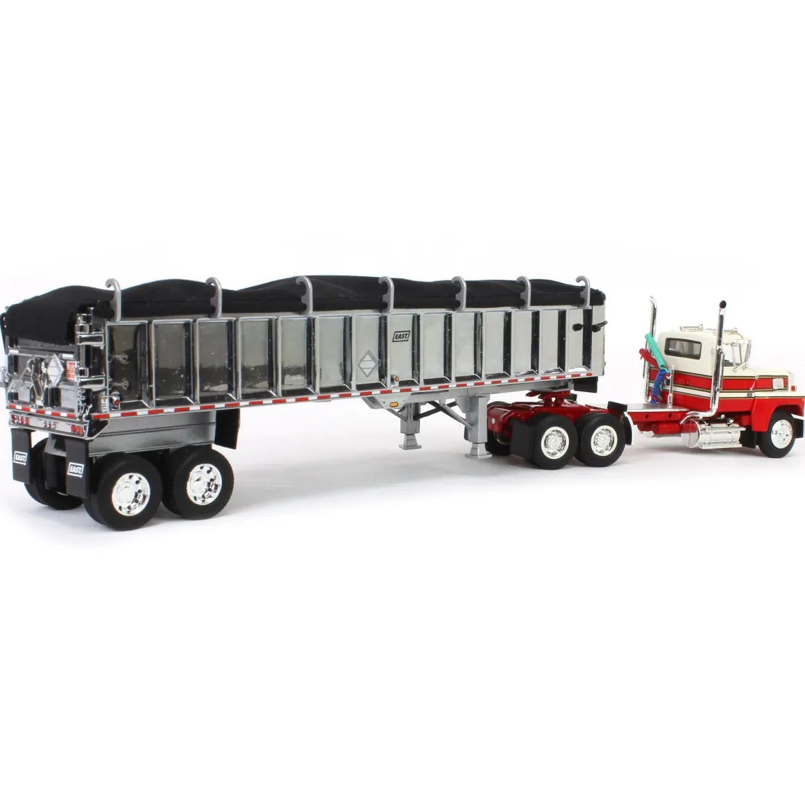 1/64 Red & White Ford LTL 900 with East End Dump Trailer, DCP by First Gear