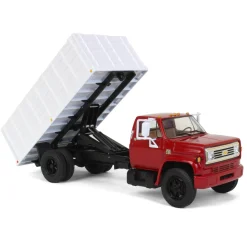 1/34 Red & White 1970s Chevrolet C65 Grain Truck with Corn Load by First Gear