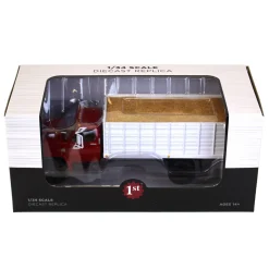 1/34 Red & White 1970s Chevrolet C65 Grain Truck with Corn Load by First Gear
