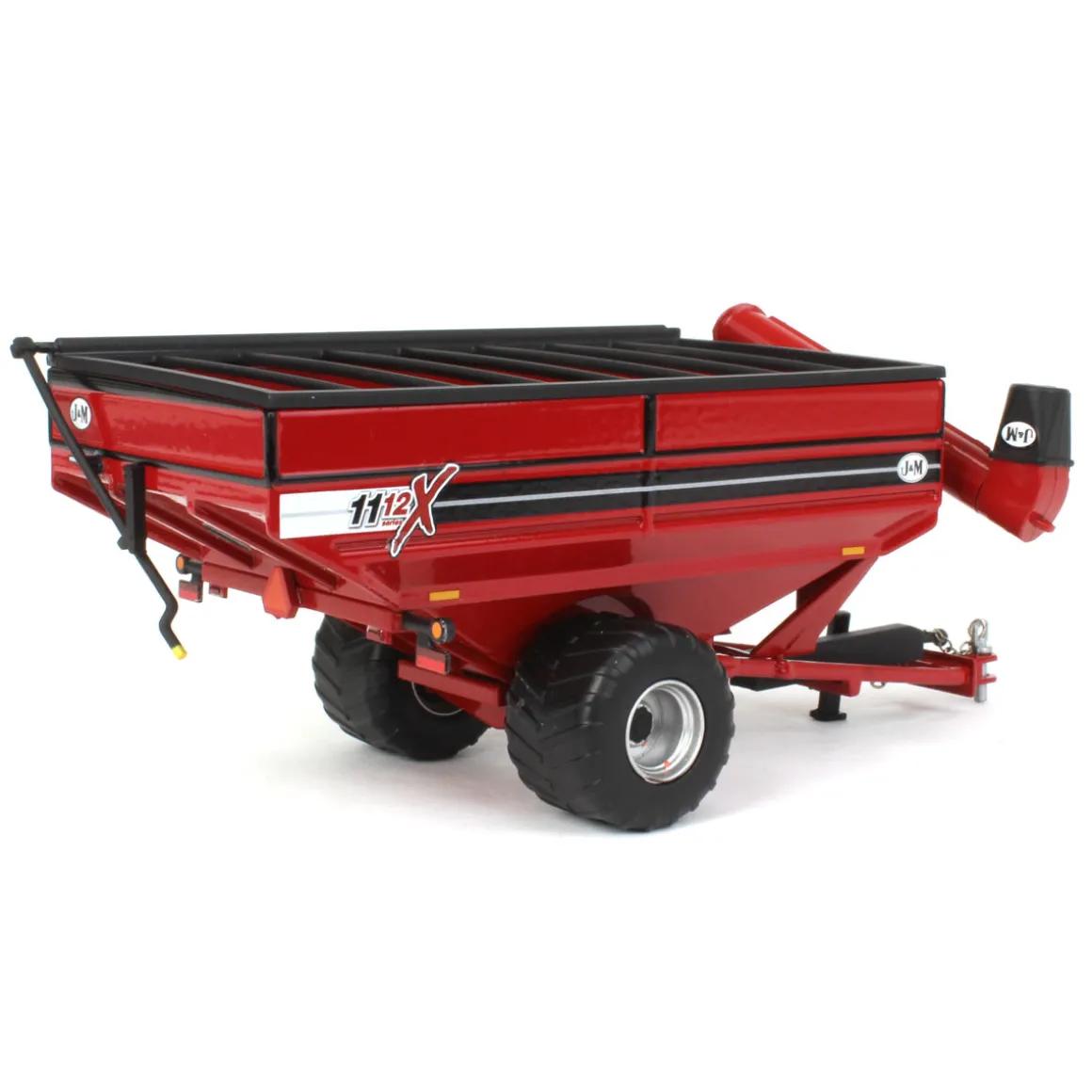 1/64 Red J&M 1112 X-Tended Reach Grain Cart with Singles