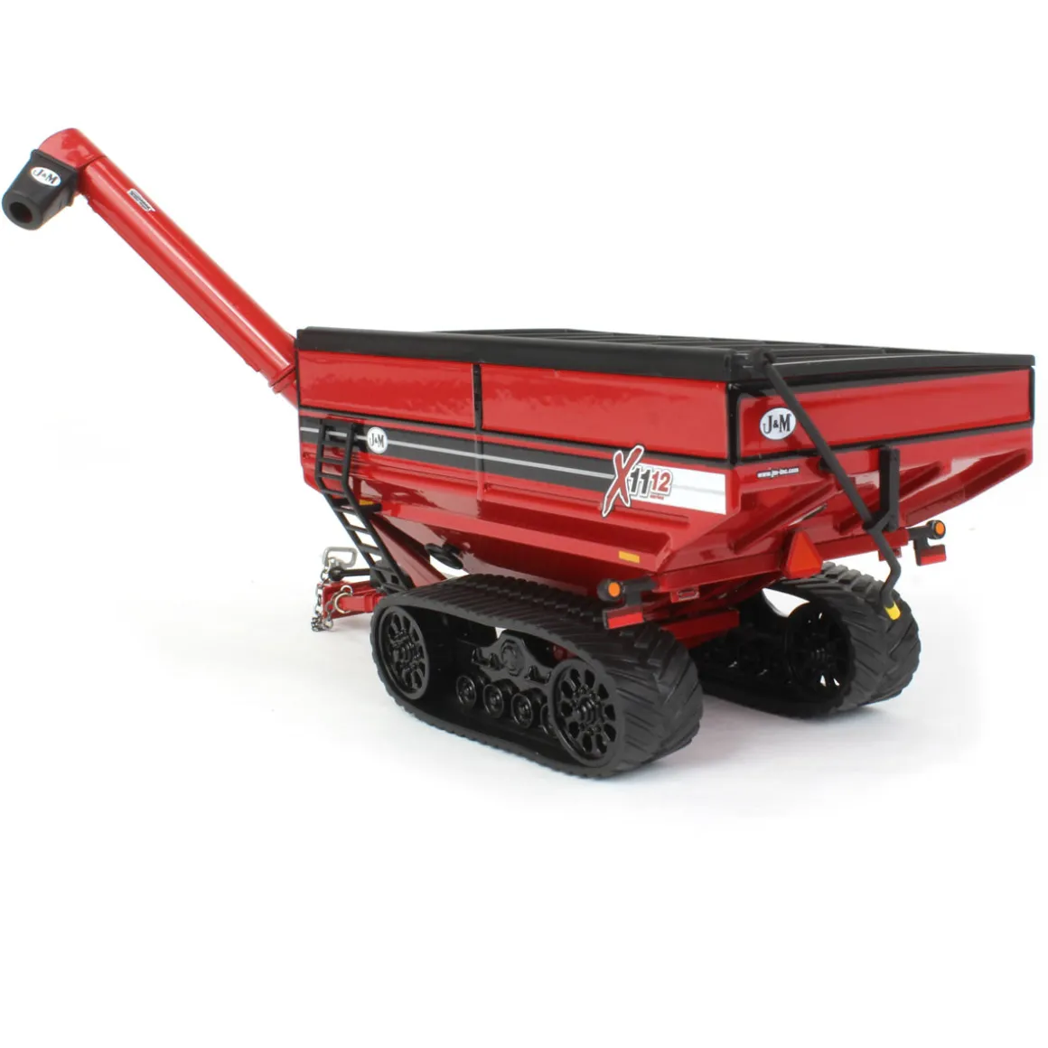 1/64 Red J&M 1112 X-Tended Reach Grain Cart with Tracks