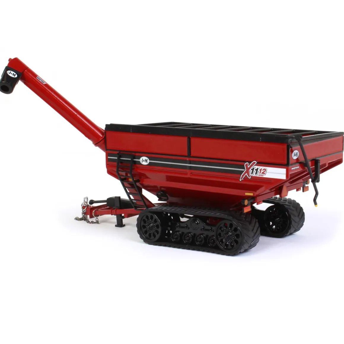 1/64 Red J&M X1112 Grain Cart on Tracks