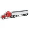 1/32 Red Kenworth W900 Semi with Grain Hopper Trailer by New Ray
