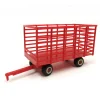 1/64 Red Plastic Hay Wagon with Rubber Tires by Standi Toys