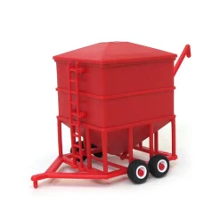 1/64 Red Plastic Portable Wet holding Bin by Standi Toys