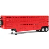 1/64 Red Wilson Tandem-Axle 40ft Vintage Livestock Trailer