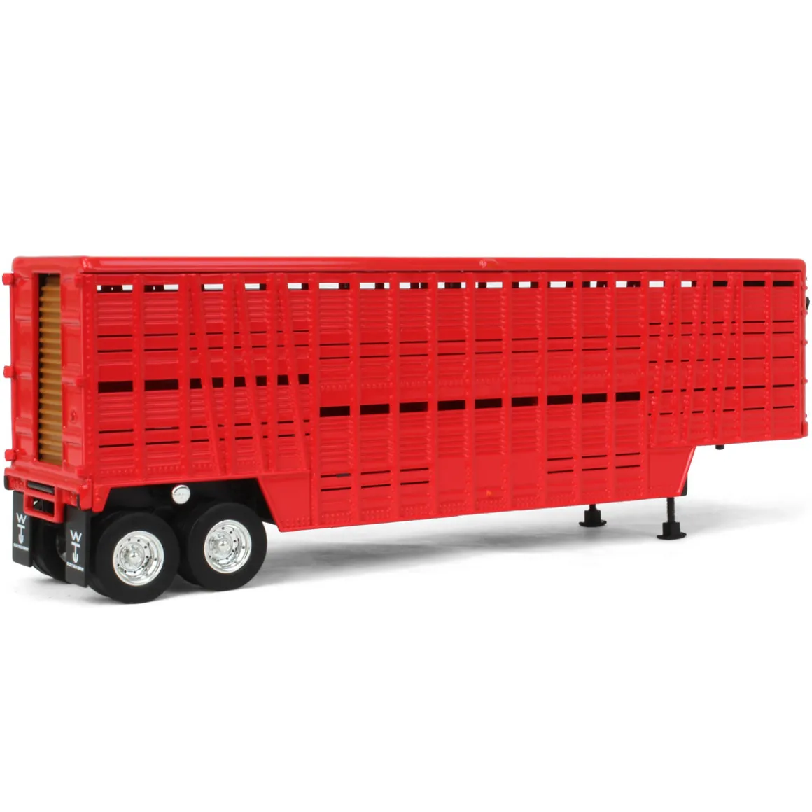 1/64 Red Wilson Tandem-Axle 40ft Vintage Livestock Trailer