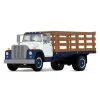 1/64 1970s International Loadstar Stake Truck, White/Navy Blue, DCP by First Gear