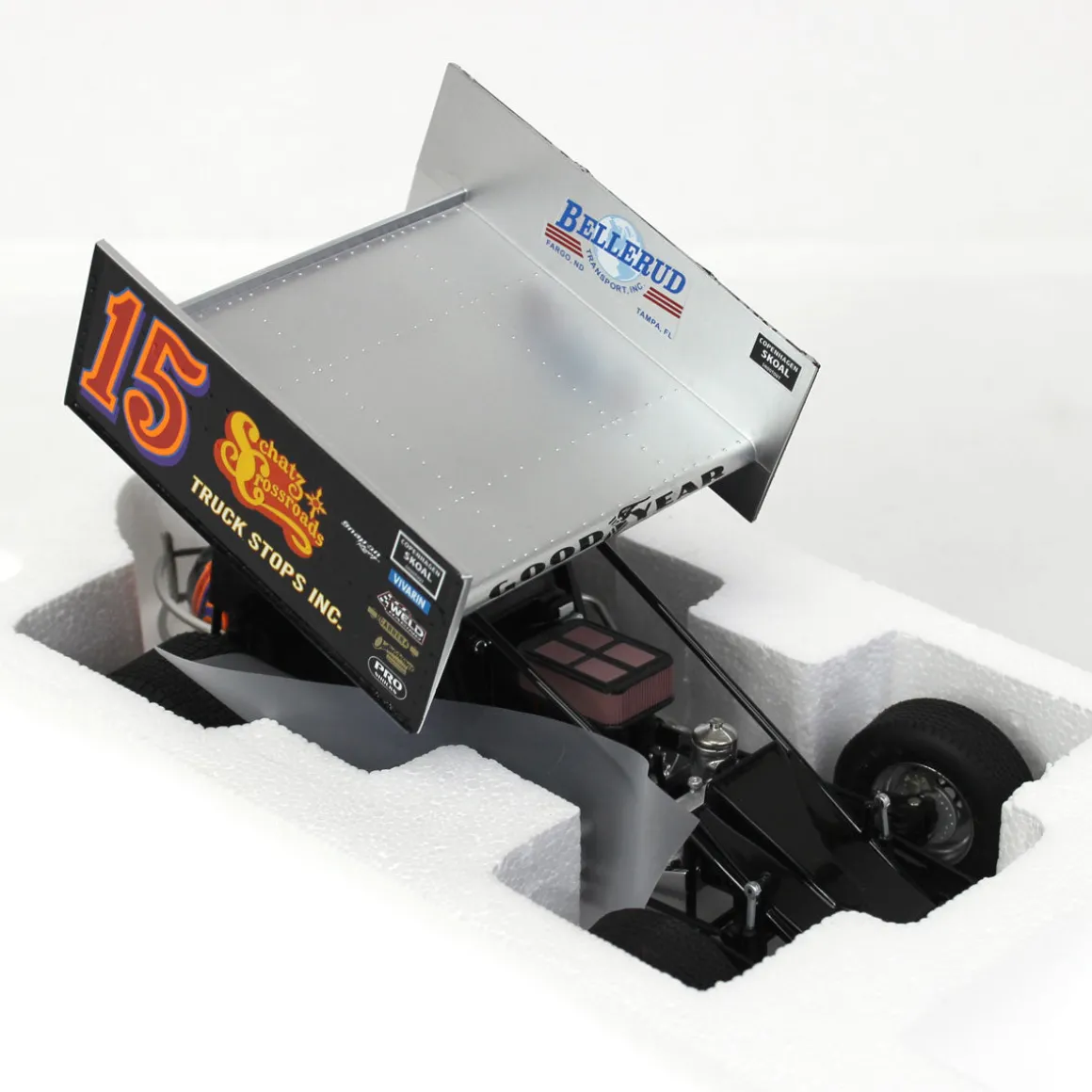 1/18 Schatz Family Crossroad Truck Stops Sprint Car #15, Donny Schatz, ACME Diecast
