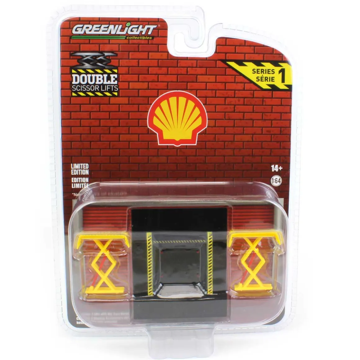 1/64 Shell Oil Double Scissor Lift, Auto Double Scissor Lifts Series 1