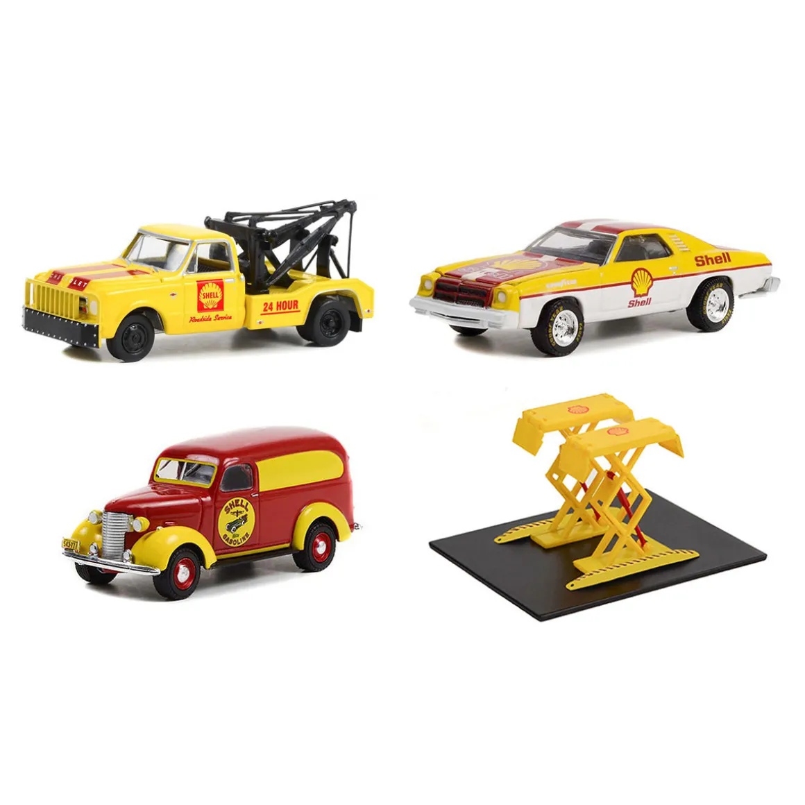 1/64 Shell Oil Towing and Mechanic Set by Greenlight