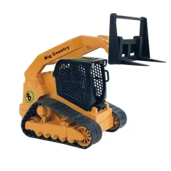 1/20 Skid Steer with Attachments & Flatbed Gooseneck Trailer by Big Country Toys