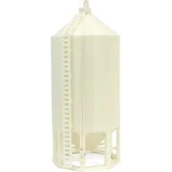 1/64 Smooth Wall Multi-Purpose White 4100 Bushel Bin, 3D Printed