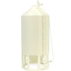 1/64 Smooth Wall Multi-Purpose White 4100 Bushel Bin, 3D Printed