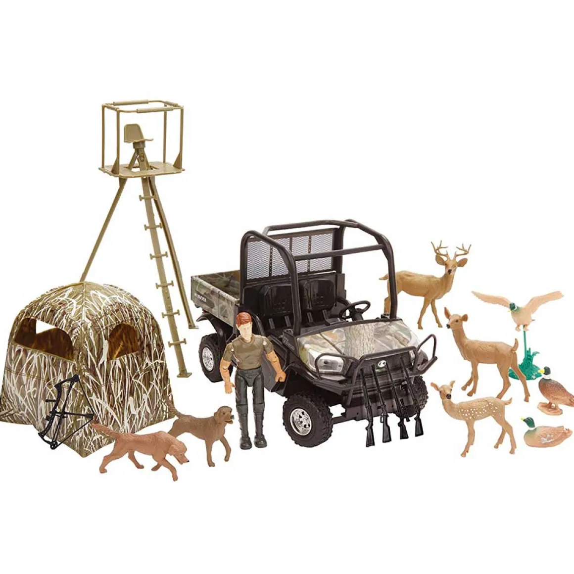 1/18 SS-33253 Kubota RTV-X1120D Hunting Set