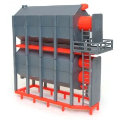1/64 ST052 Standi Toys Stationary Grain Dryer, 2 High, Orange