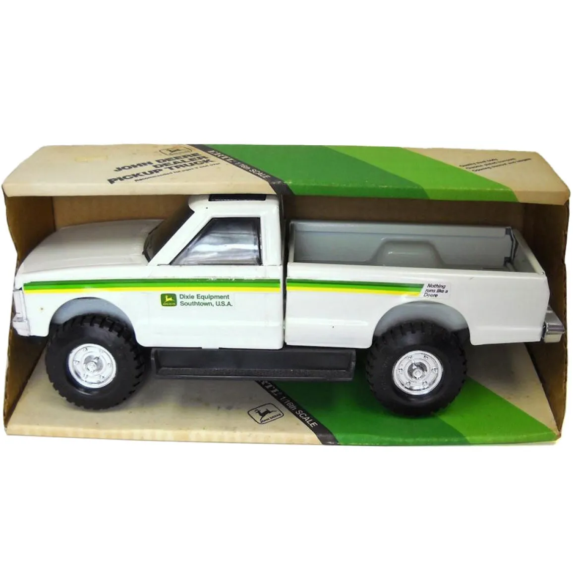 1/16 Steel John Deere GMC Pickup Truck with Chrome Wheels