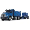 1/64 Surf Blue Kenworth T880 Rogue Dump w/ Rogue Transfer Dump Trailer, DCP by First Gear