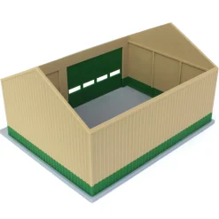 1/64 Tan/Green 40ft x 30ft "Papa's Shop" Farm Shed, 3D Printed