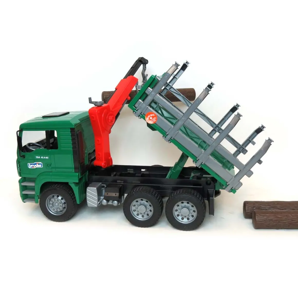 1/16 TG 410A Logging Truck w/Crane & 3 logs by Bruder