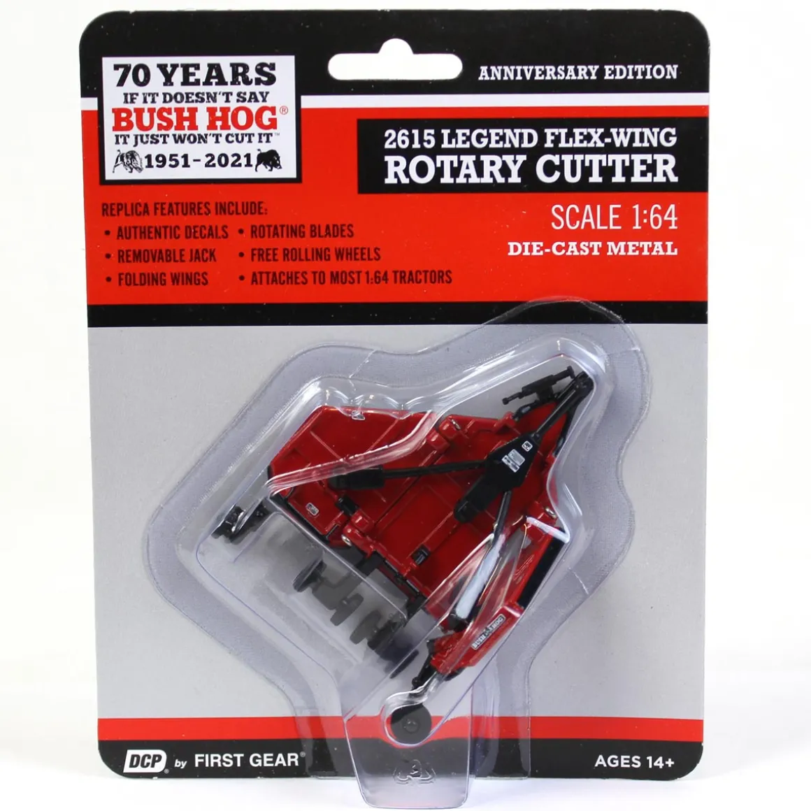 1/64 70th Anniversary Limited Edition Bush Hog 2615 Flex Wing Rotary Cutter