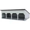 1/64 The Quad Bay 40ft x 80ft Cattle Shed, Gray/Black, 3D Printed