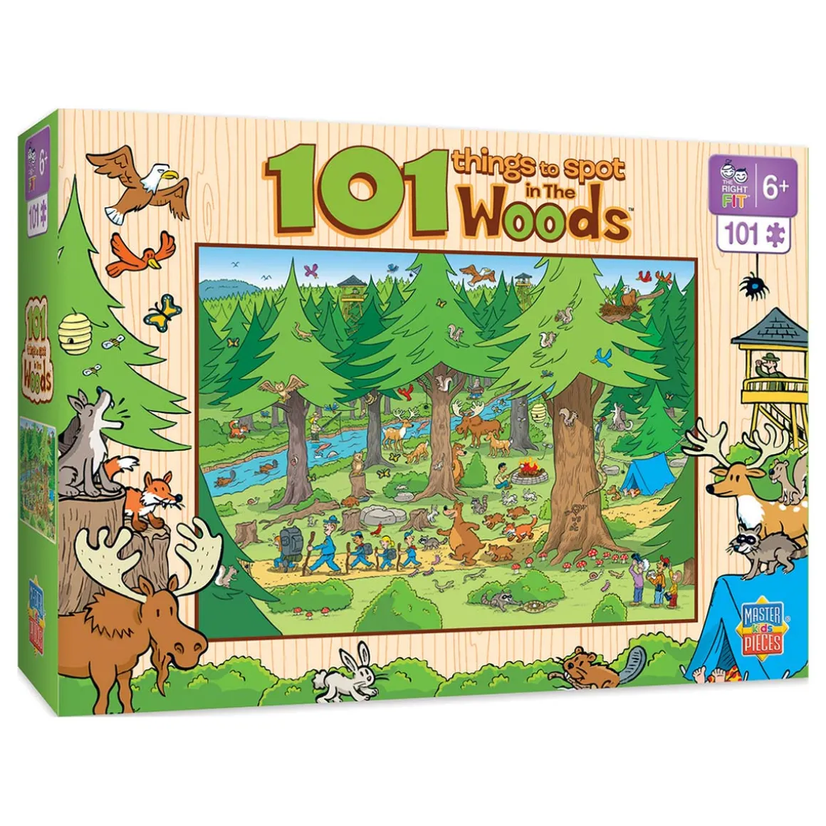 101 Things to Spot in the Woods - 101 Piece Kids Puzzle
