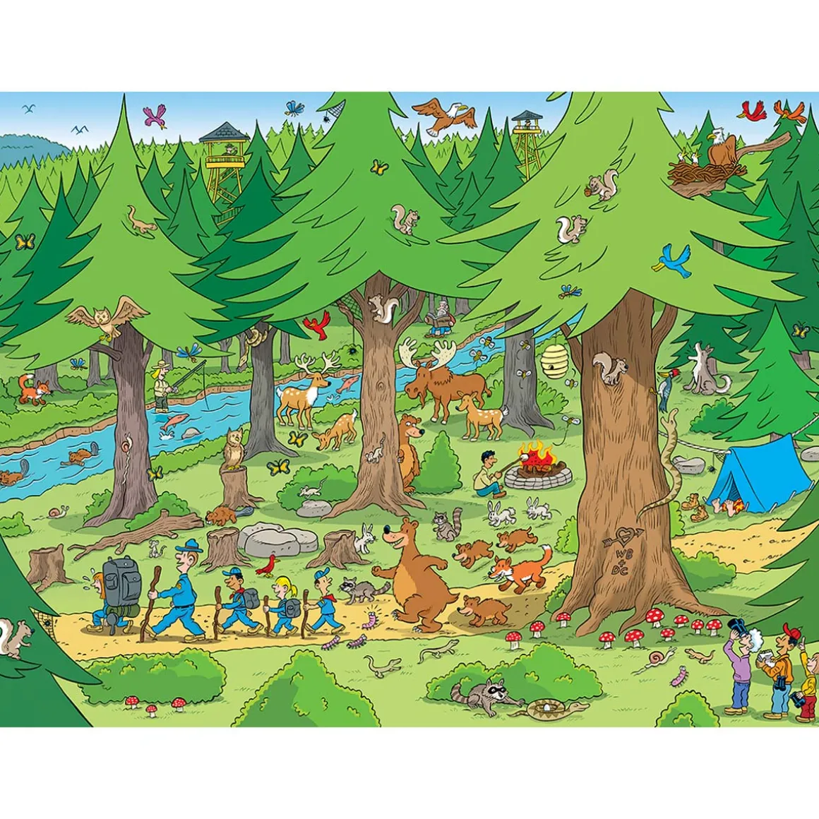 101 Things to Spot in the Woods - 101 Piece Kids Puzzle