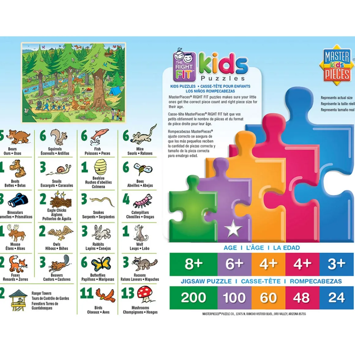 101 Things to Spot in the Woods - 101 Piece Kids Puzzle