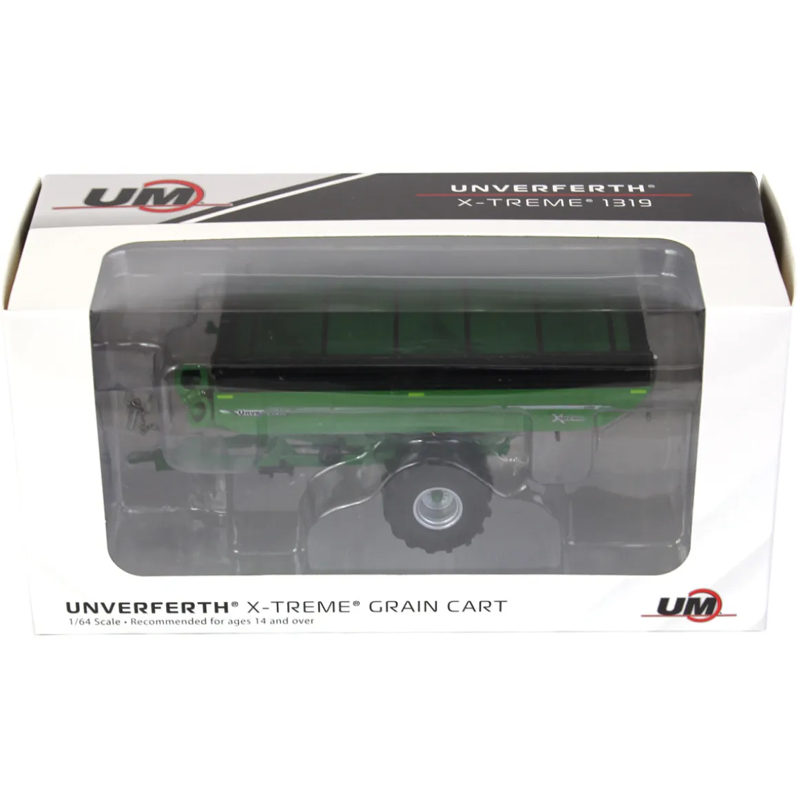 1/64 Unverferth X-Treme 1319 Grain Cart with Flotation Tires, Green