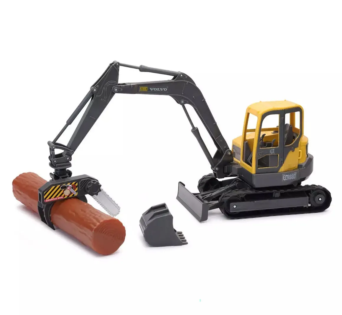 1/18 Volvo ECR88D Excavator with Interchangeable Parts