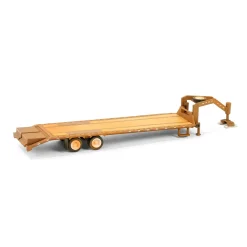 1/64 Weathered Gooseneck Trailer with Red & White Conspicuity Stripes, Hobby Exclusive