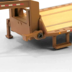 1/64 Weathered Gooseneck Trailer with Red & White Conspicuity Stripes, Hobby Exclusive