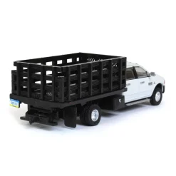 1/64 White 2018 Ram 3500 Dually with Black Stake Bed, Outback Toys Exclusive