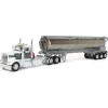1/64 White & Gray Kenworth W900L Day Cab with Walinga Bulk Feed Tank Trailer, DCP by First Gear