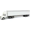 1/64 White International 8600 with Trailer with Single Rear Door