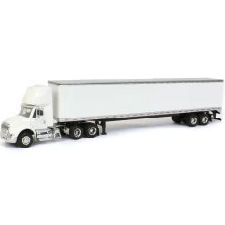 1/64 White International 8600 with Trailer with Single Rear Door
