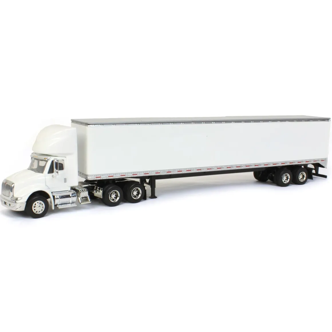 1/64 White International 8600 with Trailer with Single Rear Door