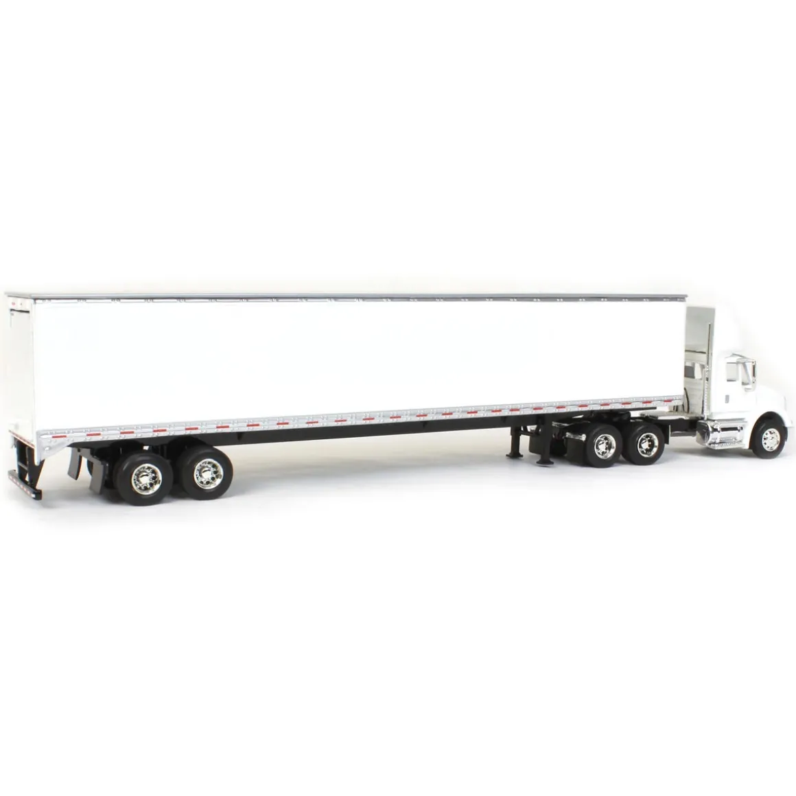 1/64 White International 8600 with Trailer with Single Rear Door