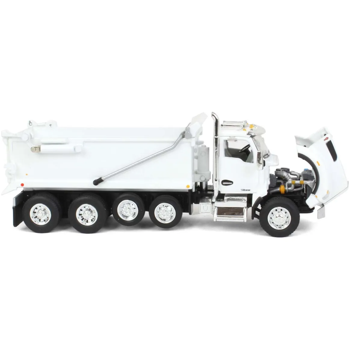 1/64 White Kenworth T880 Rogue Dump w/ Rogue Transfer Dump Trailer, DCP by First Gear