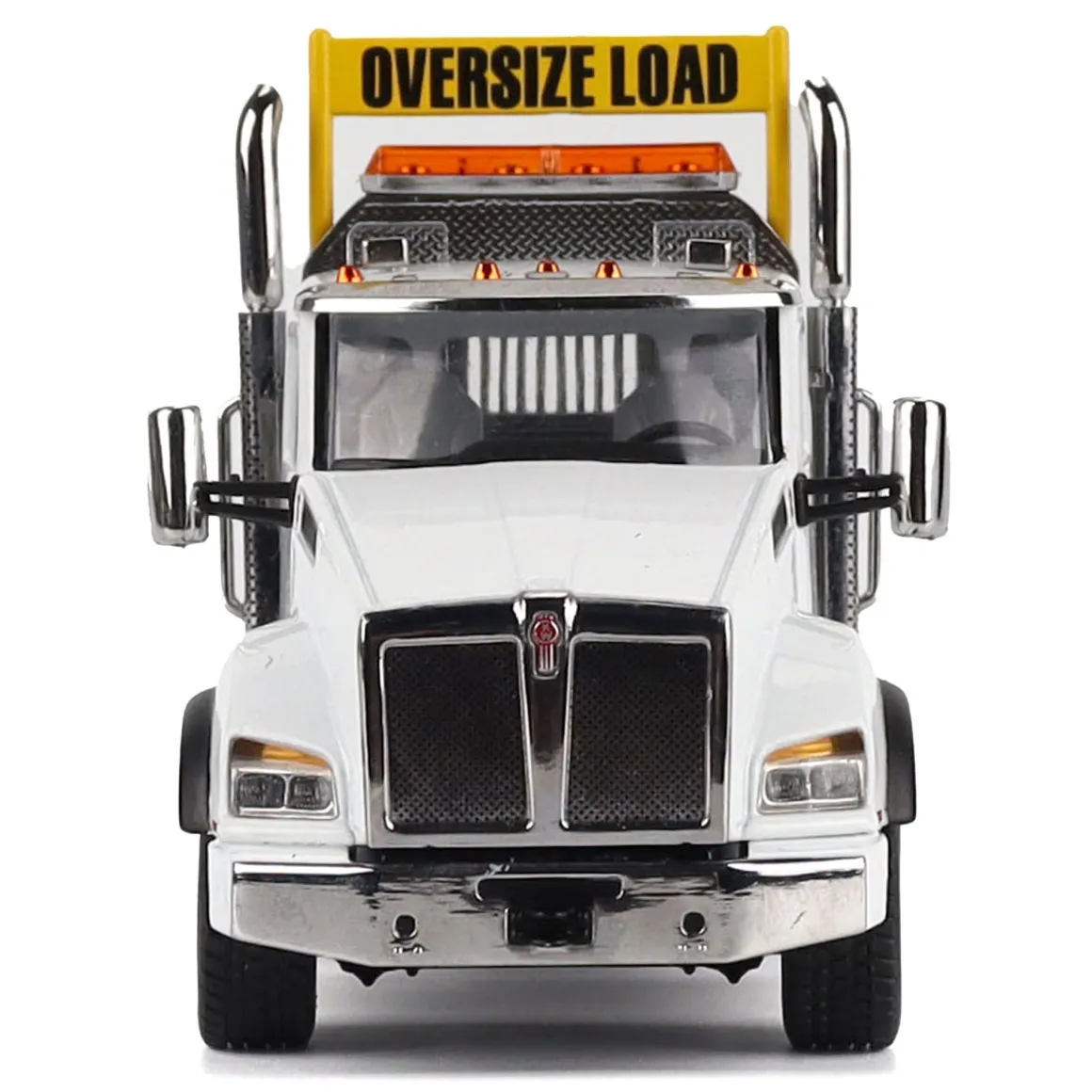 1/50 White Kenworth T880 SBFA with White Trail King TK120 HDG Lowboy Trailer
