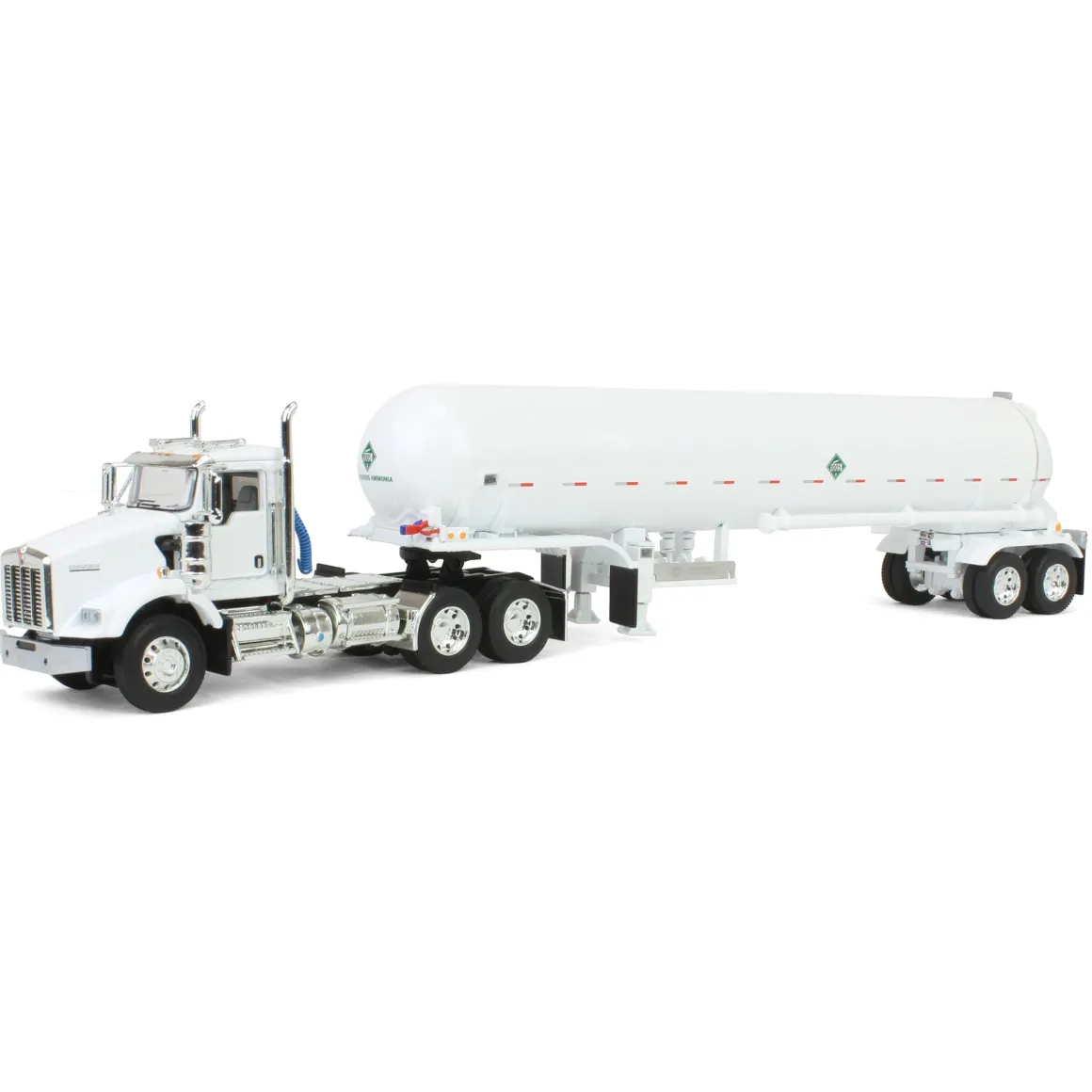 1/64 White Kenworth T800 w/ Mississippi LP Anhydrous Tanker, DCP by First Gear