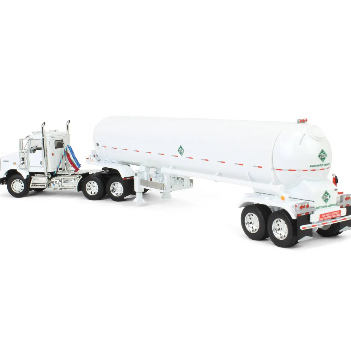 1/64 White Kenworth T800 w/ Mississippi LP Anhydrous Tanker, DCP by First Gear