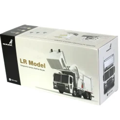 1/25 White Mack LR Garbage Truck w/ McNeilus Meridian Loader & Dumpster (Includes Lights & Sounds!)